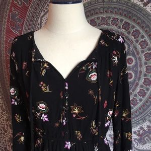 Black Floral Dress